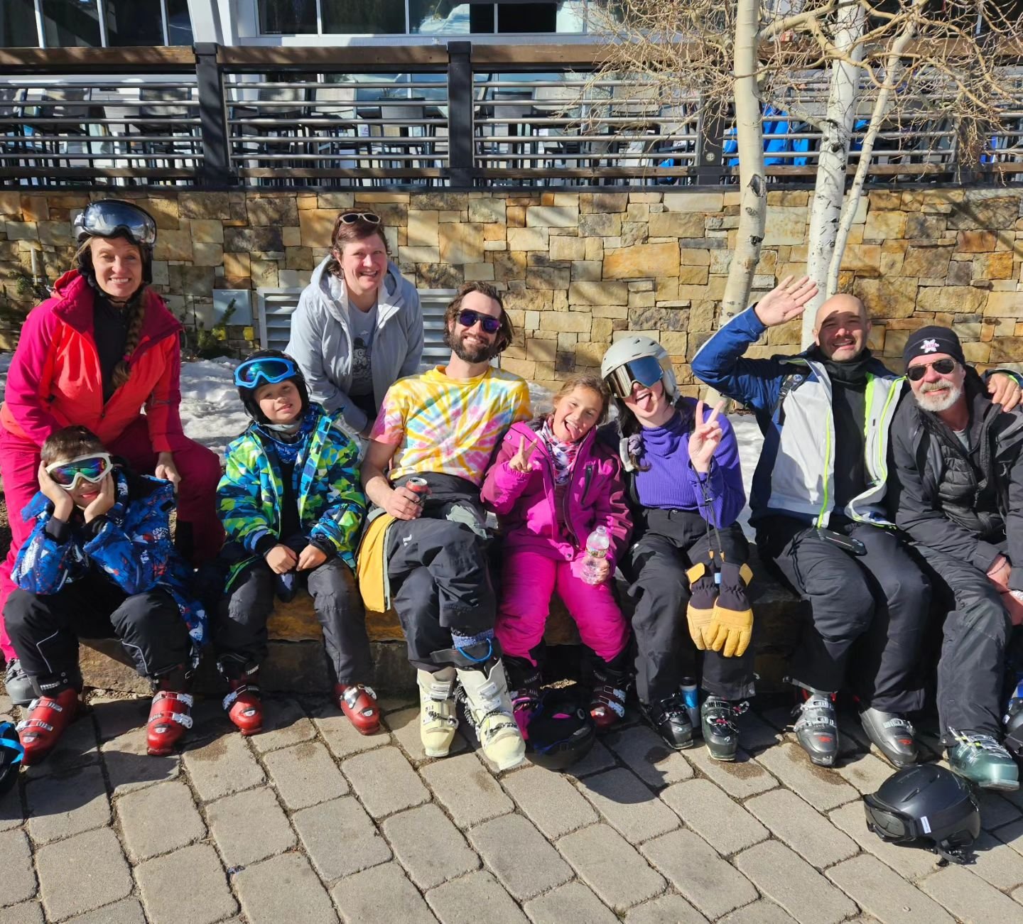 Very fun bluebird ski day with the Davis/Sabattini family at @coppermtn