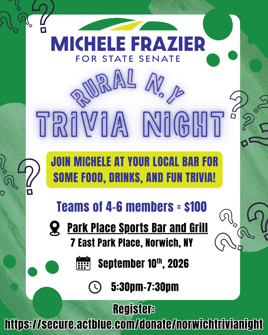 Norwich Rural N.Y. Trivia Night