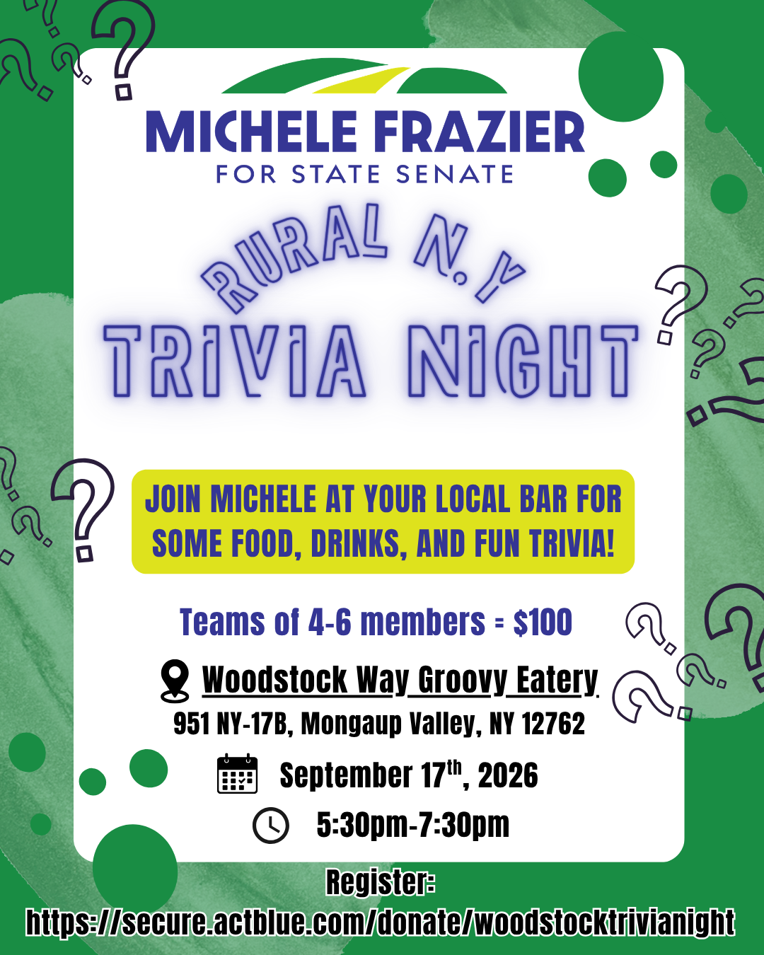 Woodstock Rural N.Y. Trivia Night 