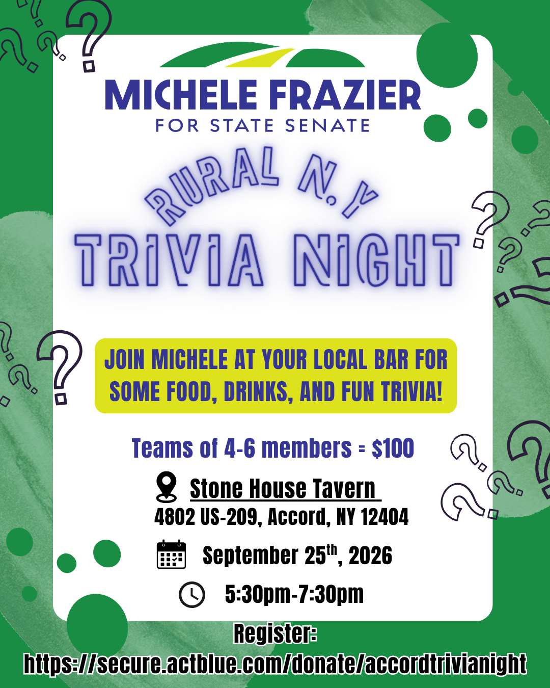 Accord Rural N.Y. Trivia Night 