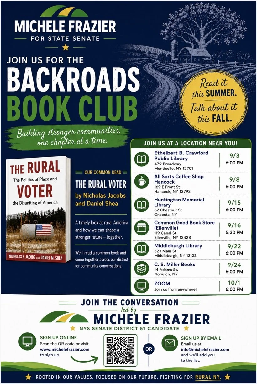 The Backroads Book Club with Michele Frazier-Monticello Stop