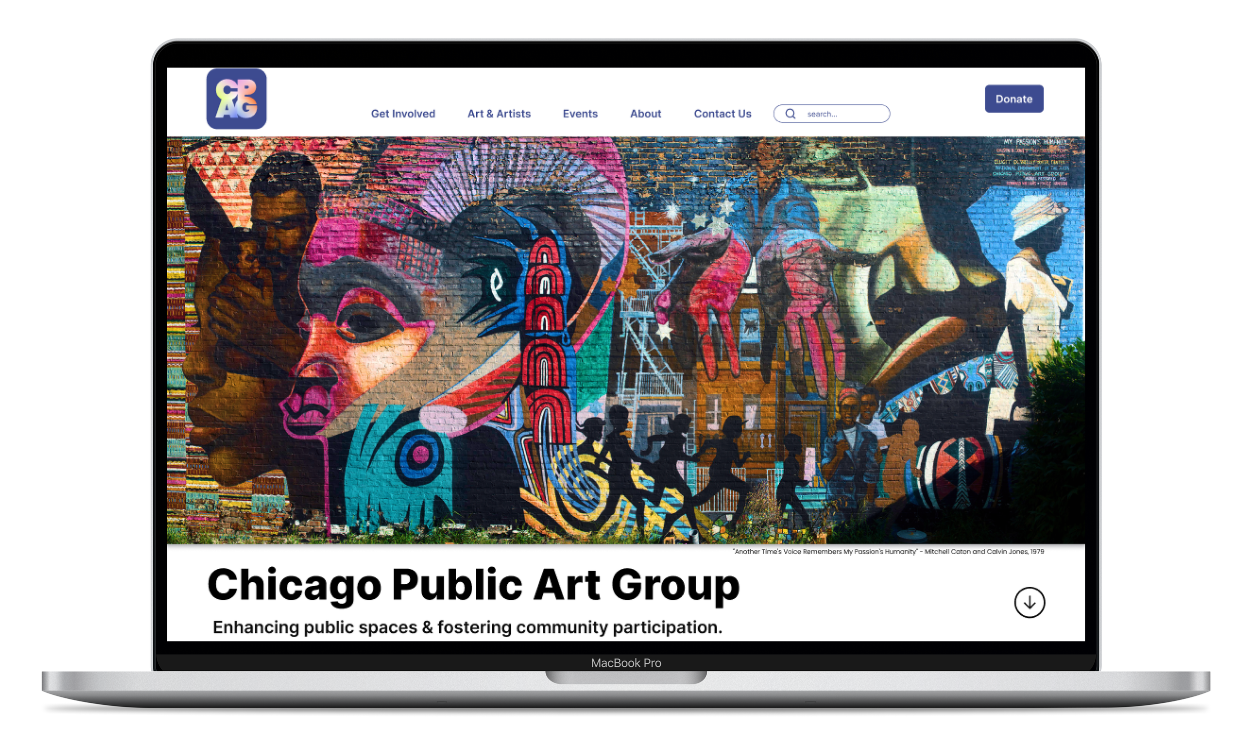 Content-Focused Redesign - Non-Profit: Chicago Public Art Group