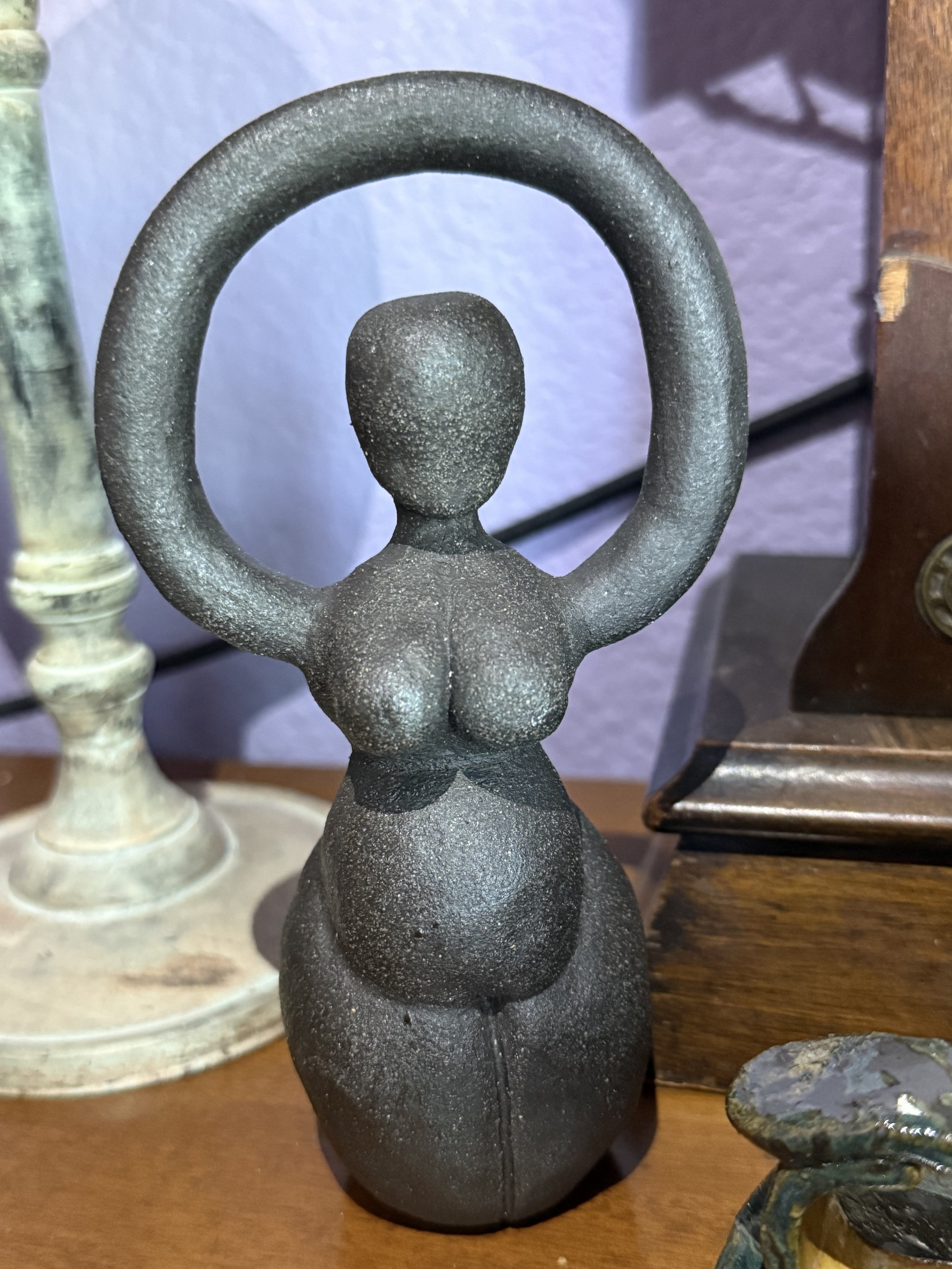 Goddess1. 2026. NFS.
Aardvark Charcoal; fired to Cone 5.
3inW; 2inD; 5inH
