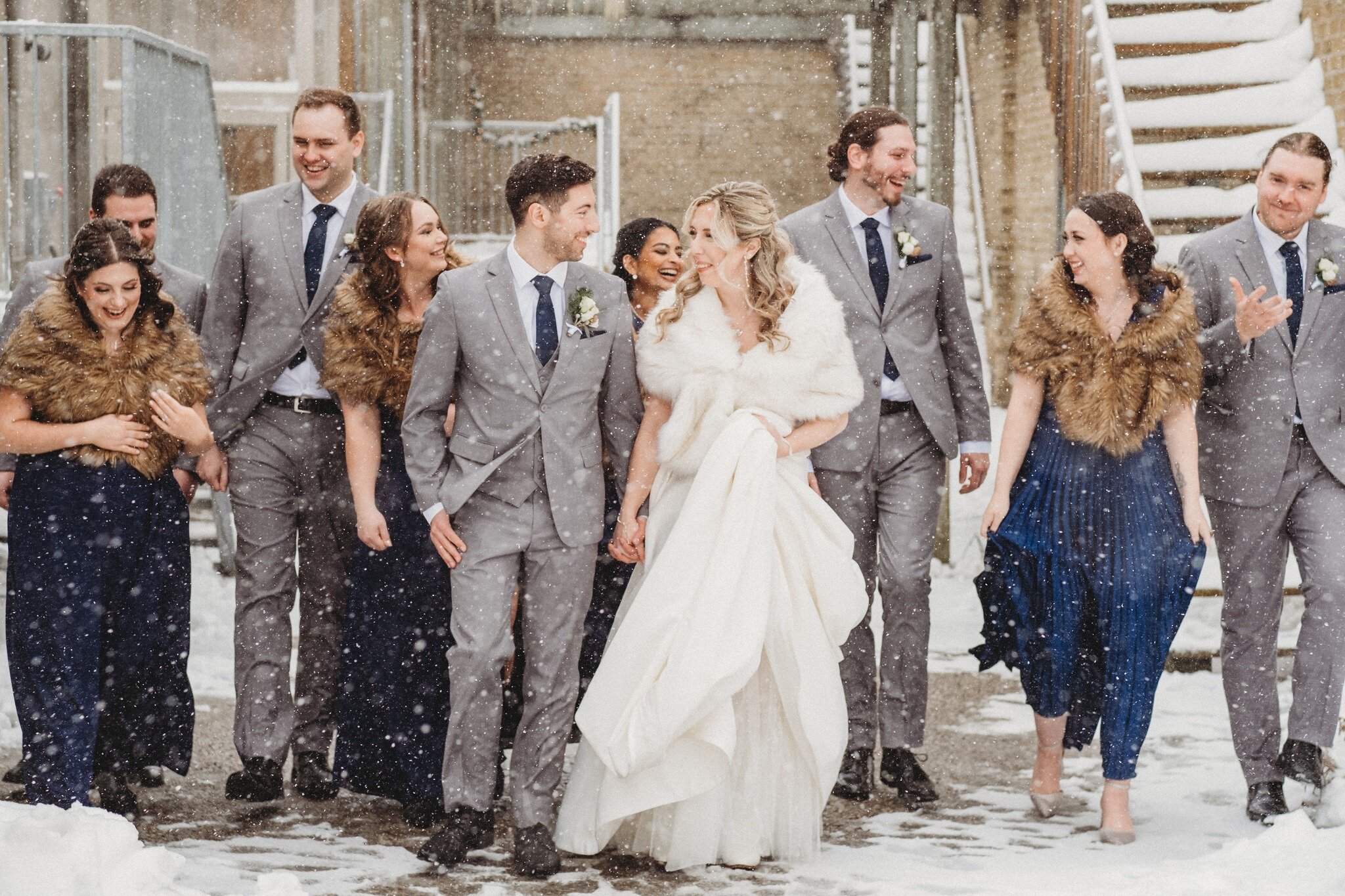 Snow wishes really do come true! ❄️ This stunning bride dreamed of a winter wonderland for her big day, and boy, did she get it - with heaps of snow! ❄️ Now, if only we could figure out her secret to bringing back that beautiful white snow!! 
Winter 