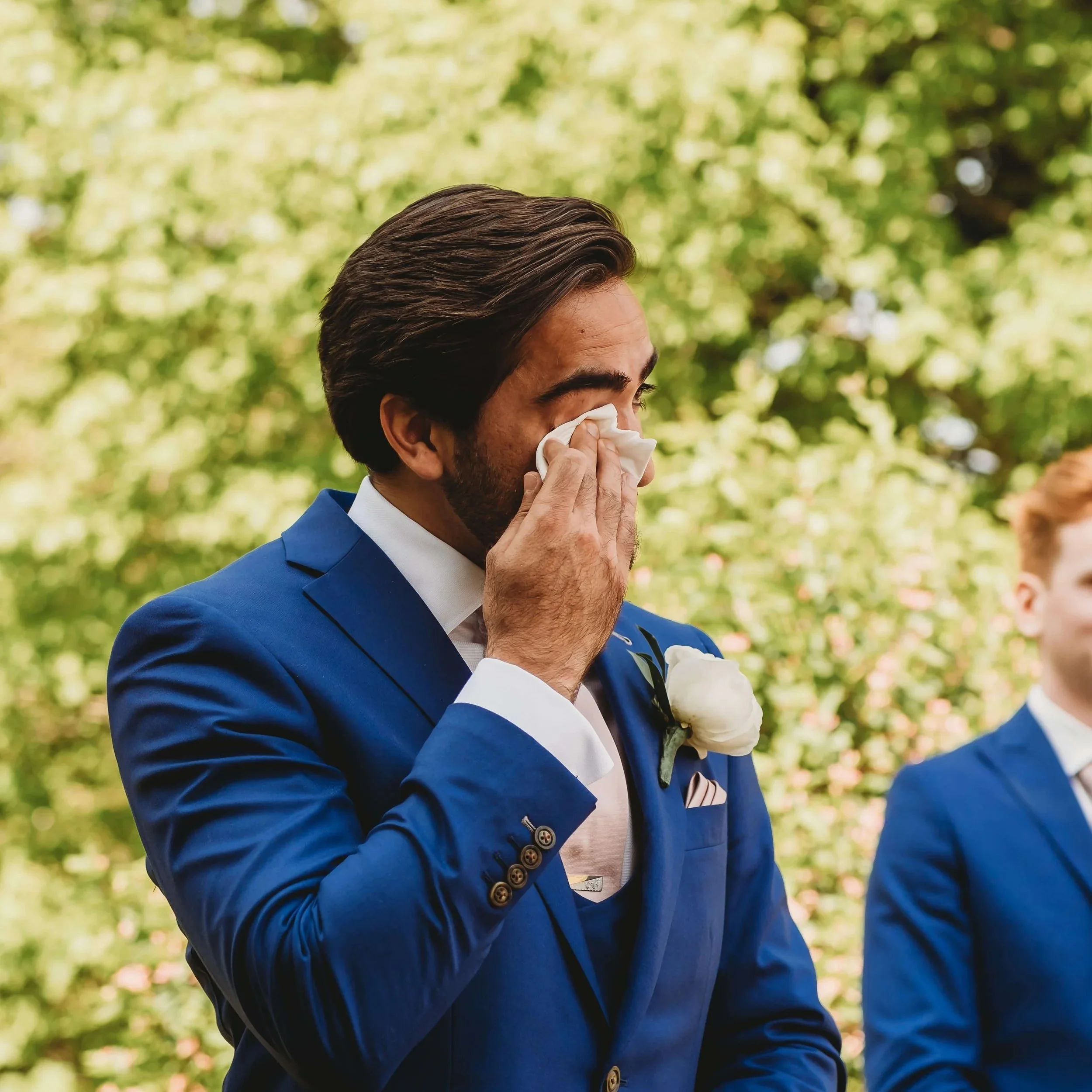 groom crying, hamilton ontario, wedding ceremony
