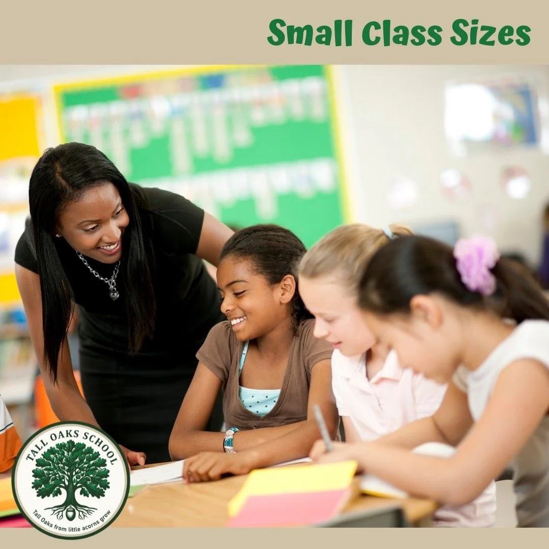 At Tall Oaks School, we will maintain small class sizes to enable deeper student-teacher connections.