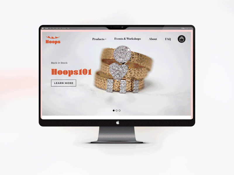 Hoops E-Commerce Webpage Concept