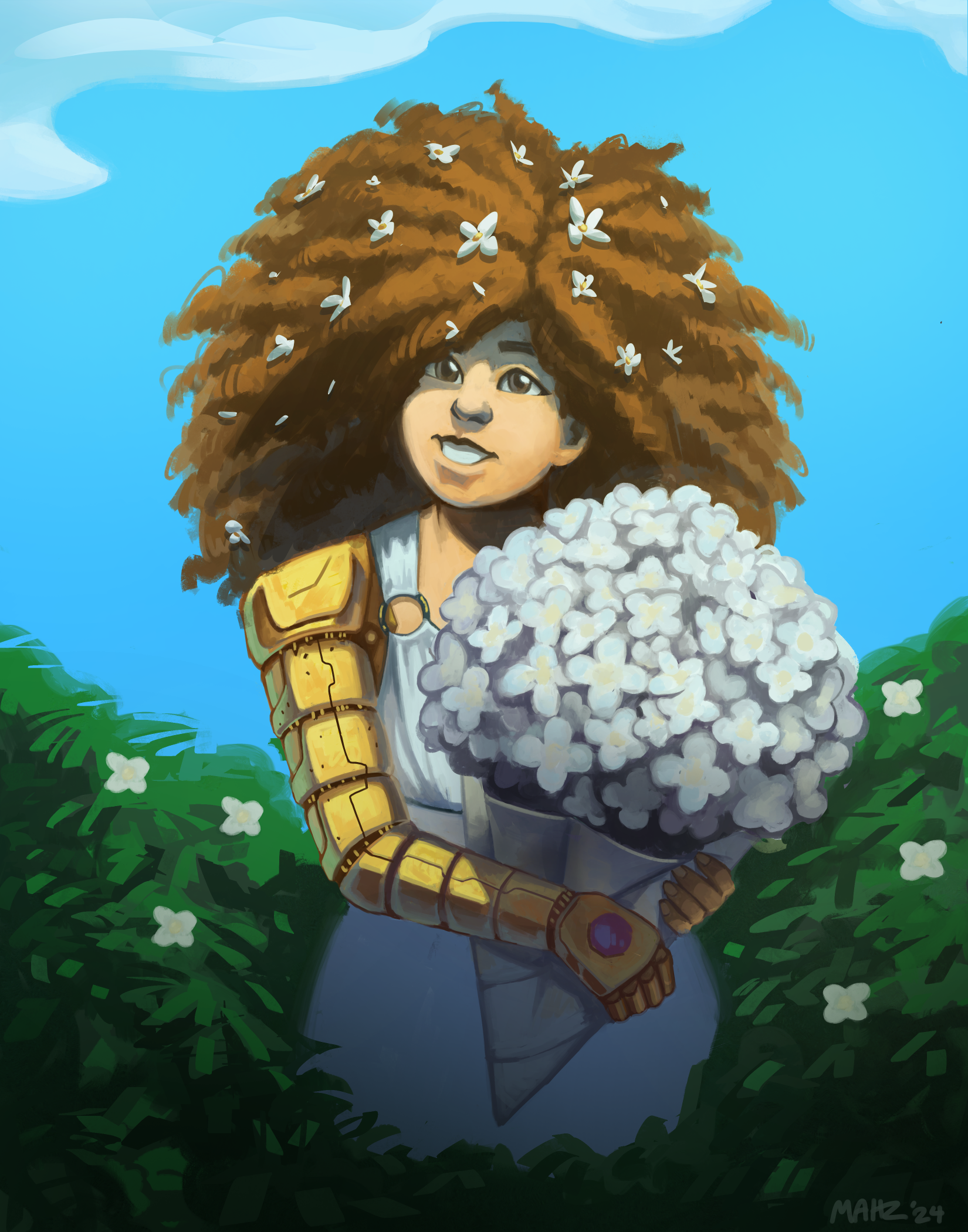 Flowers and Metal