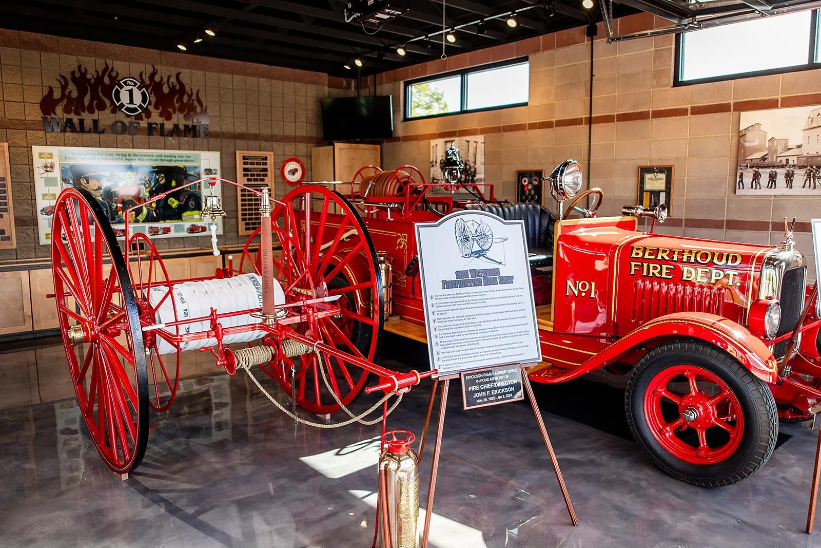 Restoring the 1888 firefighting hose cart, that was assigned to the Berthoud Hose Company No.1 in 1889 and the 1927 GMC fire truck, the first motorized apparatus purchase by the Town of Berthoud.