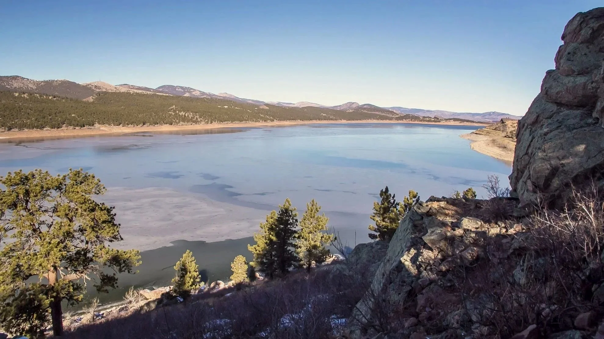  Carter Lake - approximately 10 miles west of Harvest 