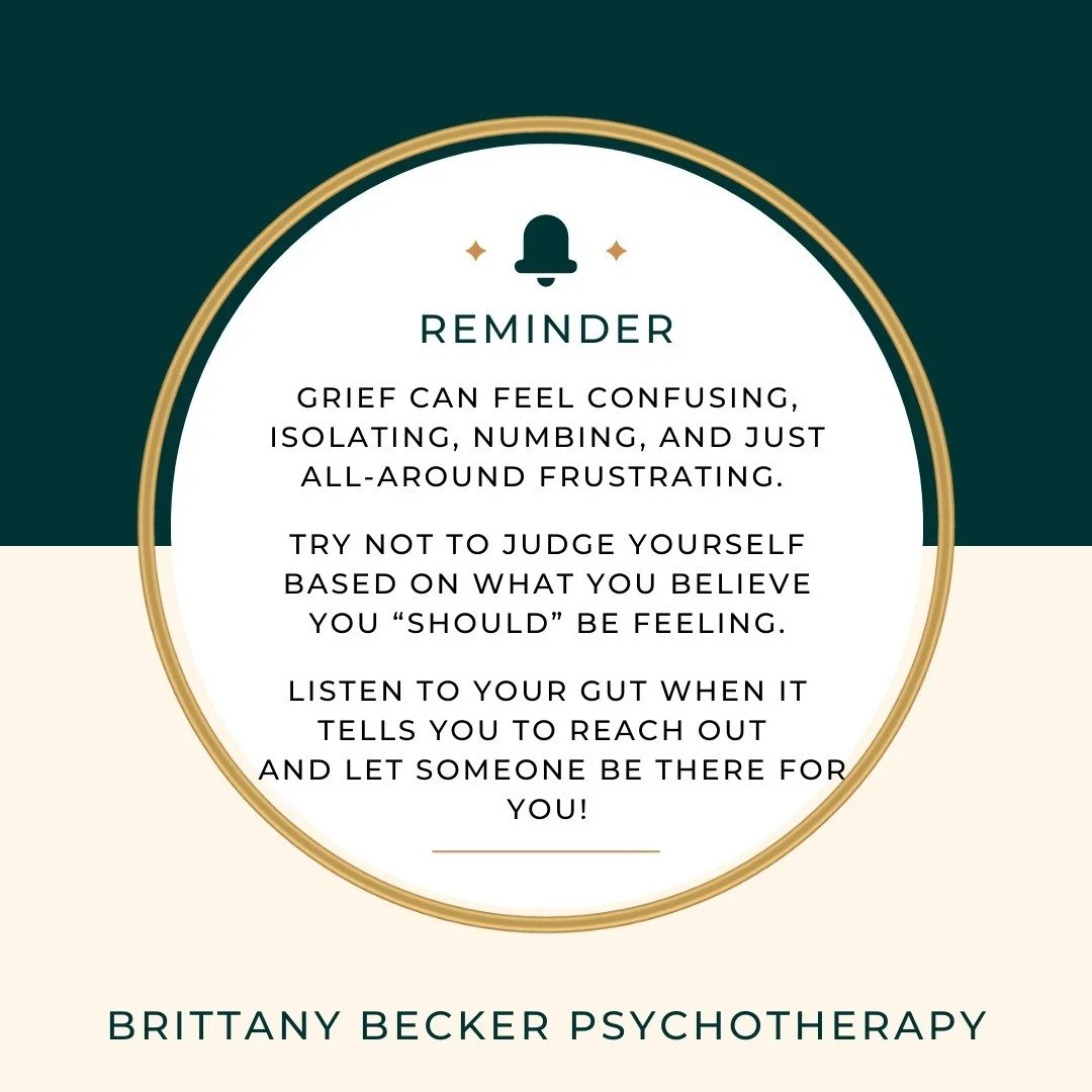 Grief is a complex journey, and it&rsquo;s okay to feel overwhelmed. Therapy is a place to understand that grief is fluid, ever-changing, and that there&rsquo;s no right or wrong way to feel. If you're carrying the weight of loss, remember, you don&r