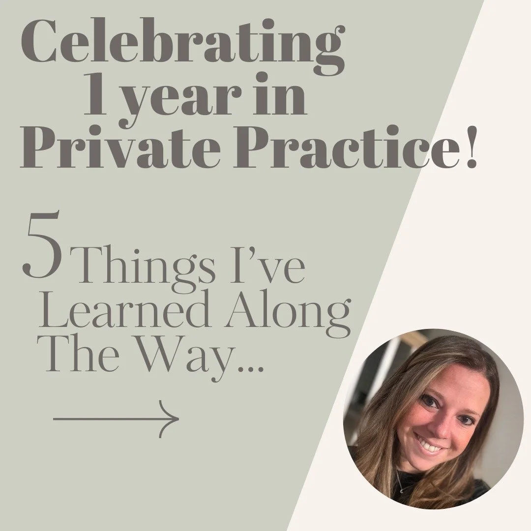 Celebrating 1 year in solo Private Practice! It feels incredible to reflect on the past year. Grateful is an understatement! I'm excited for all that's in store for year 2!

#Mentalhealth #privatepractice #Connectioniskey #motivation #determination #