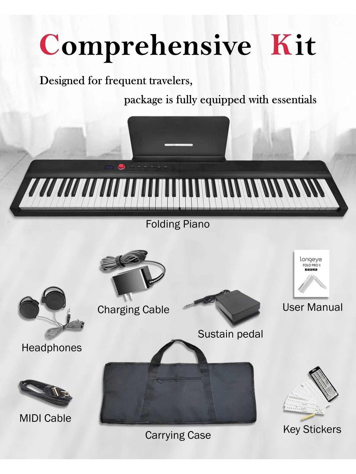 Longeye Piano Keyboard |
