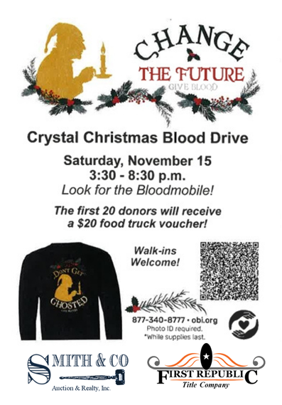 Crystal Christmas Blood Drive
