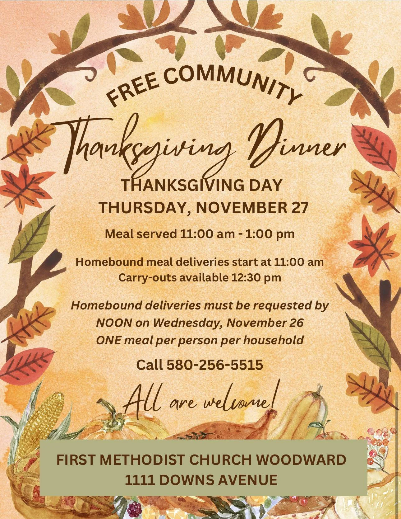 Free Community Thanksgiving Dinner