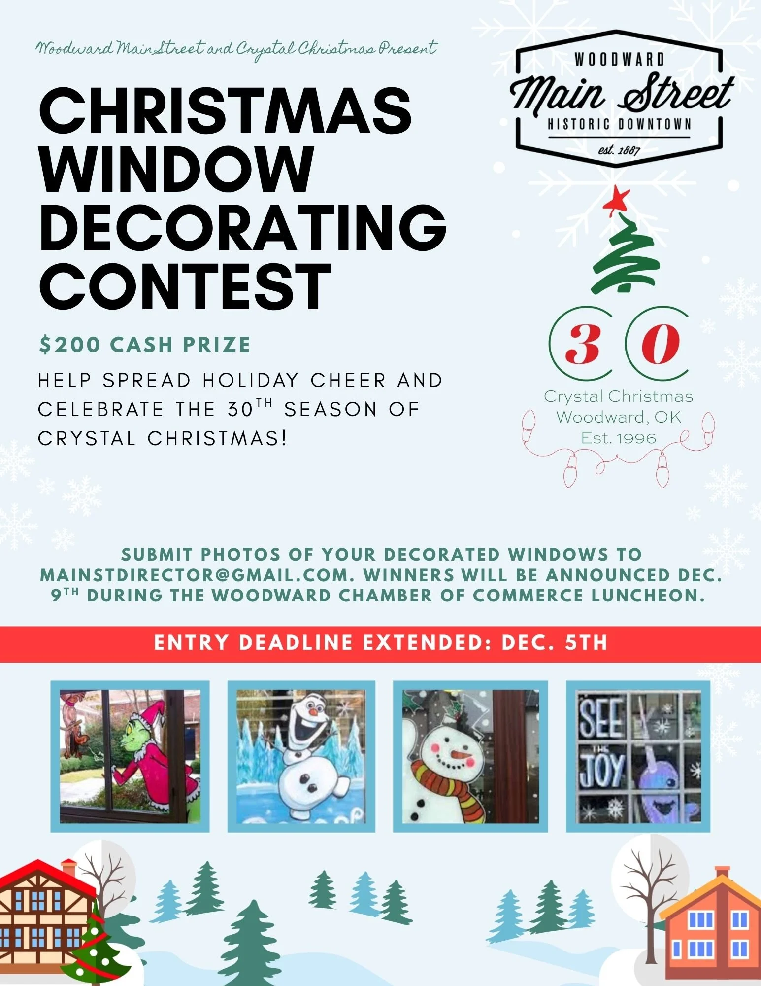 Christmas Window Decorating Contest