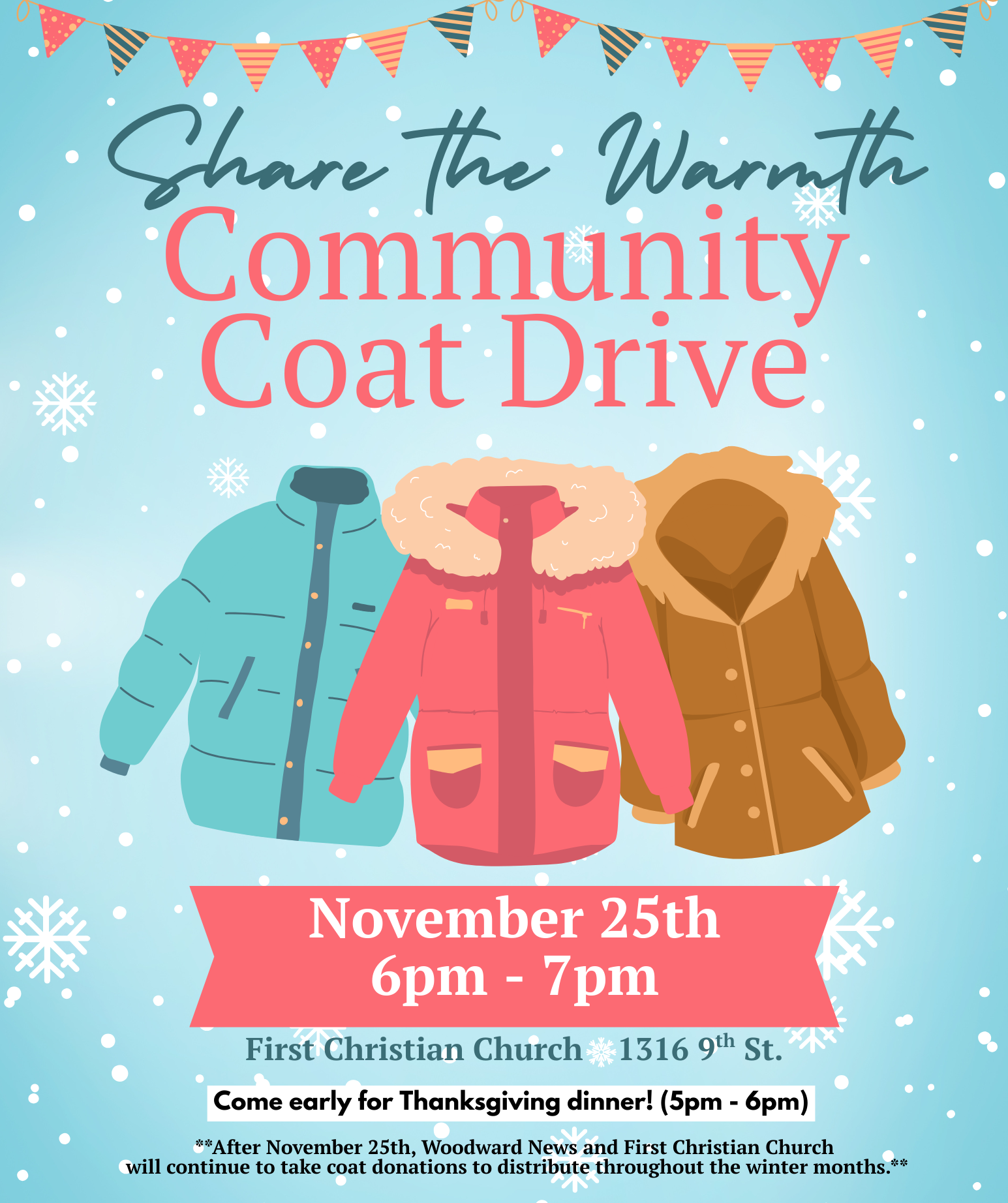 Share the Warmth - Woodward Community Coat Drive