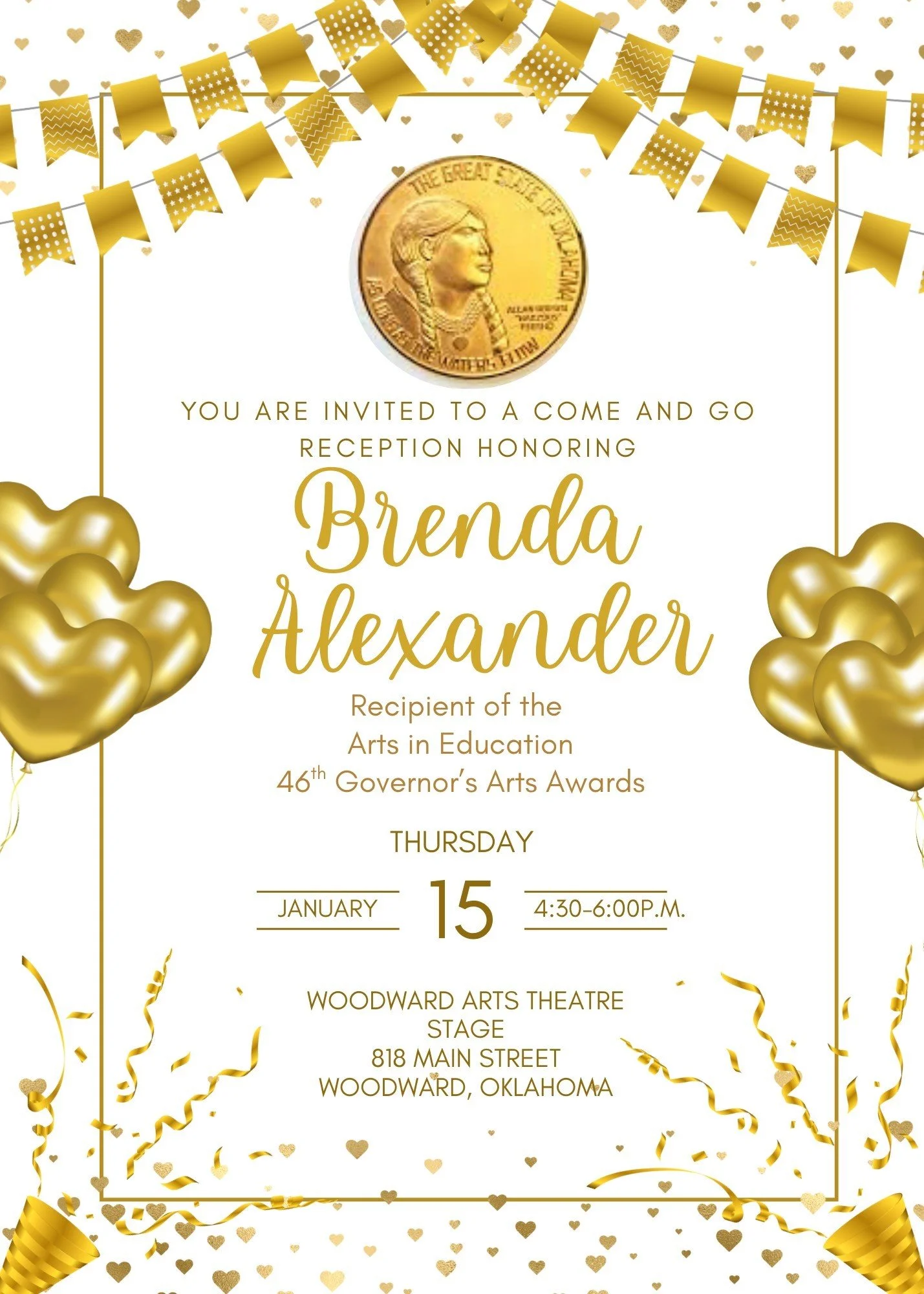 Come and Go Reception Honoring Brenda Alexander