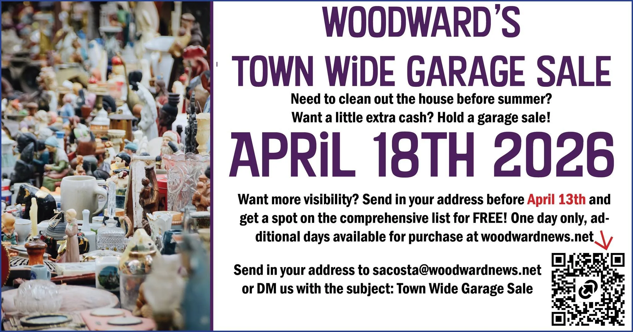 Woodward’s Town Wide Garage Sale