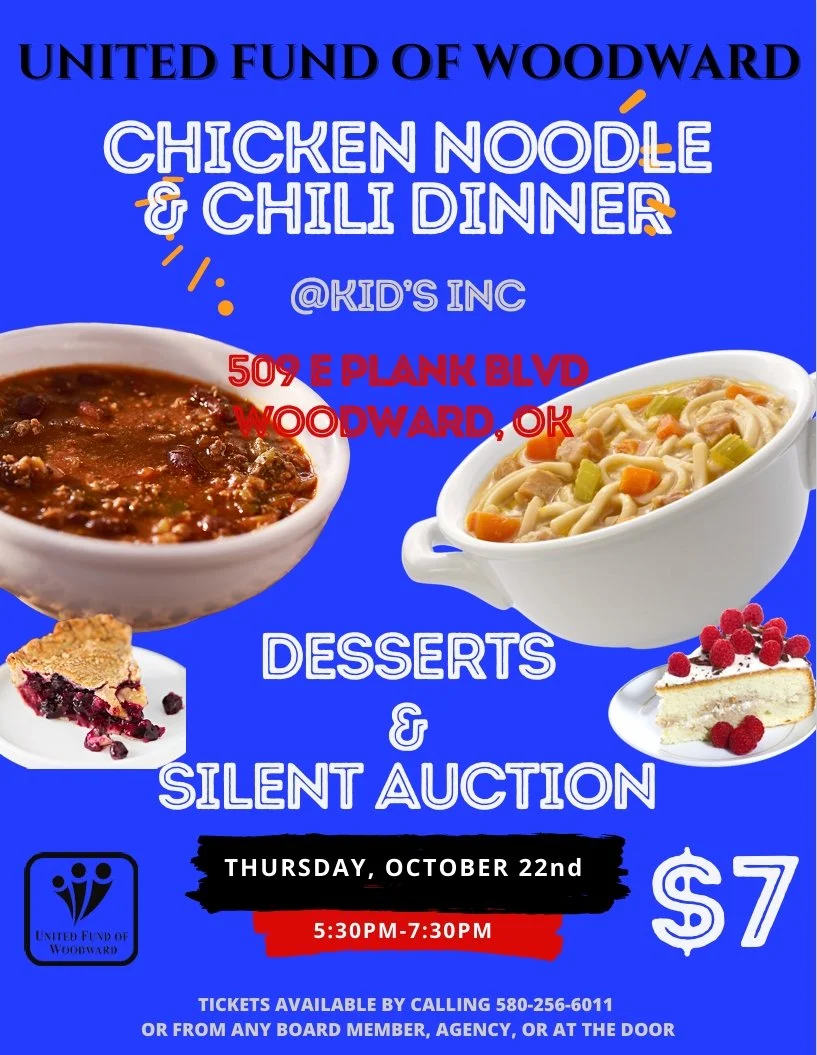 United Fund of Woodward Chicken Noodle &amp; Chili Dinner