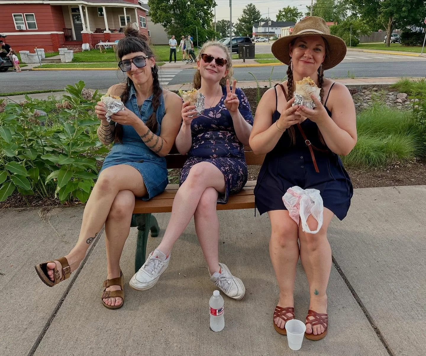 A couple of announcements between burrito bites 🌯&hellip;

1. We play @4thinthepark in St. Paul TODAY 7/4 3:30 st Langford Park 

2. Our newest single, &ldquo;Angeline the Baker - Live&rdquo; is also out TODAY! Give it a spin!

📸: @vaughnasselstine