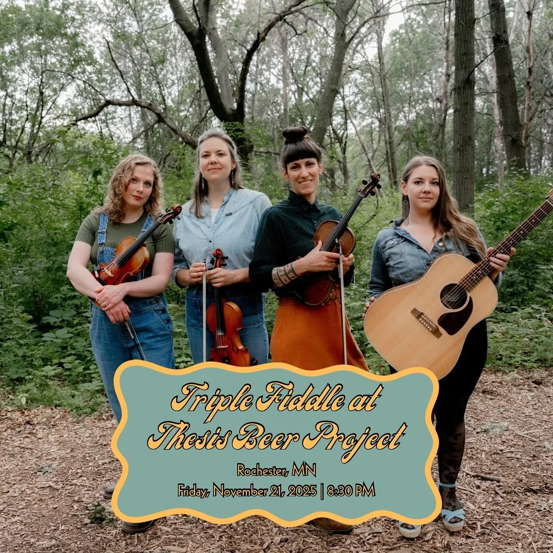 Last chance to catch Triple Fiddle this side of 2025! See you at @thesisbeer in Rochester, MN this Friday, November 21