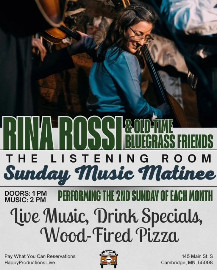 Join us and our frequent collaborator @redrossi Sunday, 3/8 as part of her residency series at the @happyproductionsstudios Listening Room. You&rsquo;ve probably seen her holding down the low end on upright bass with us, but we&rsquo;ve got half a mi