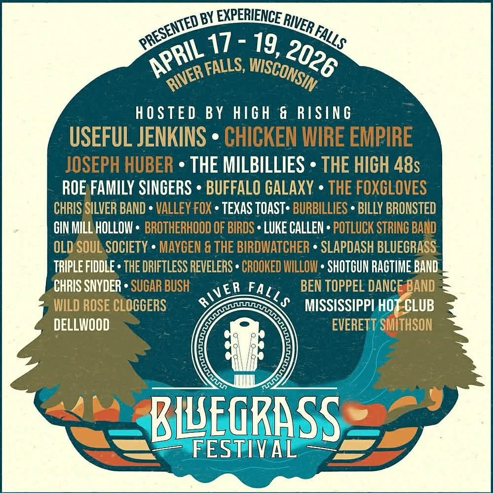 The secret is out: we&rsquo;re headed back to @riverfallsbluegrassfest! 🎻 🎻 🎻 Use the promo code fanclub to get a discount on weekend passes. The shreddery is going to be off the charts 🤩