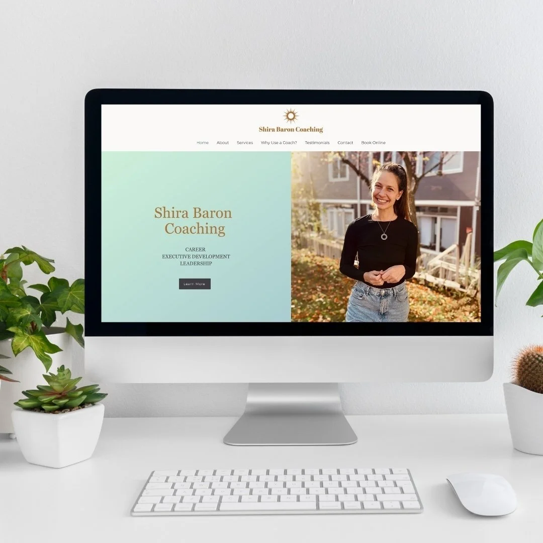 executive coaching custom designed website