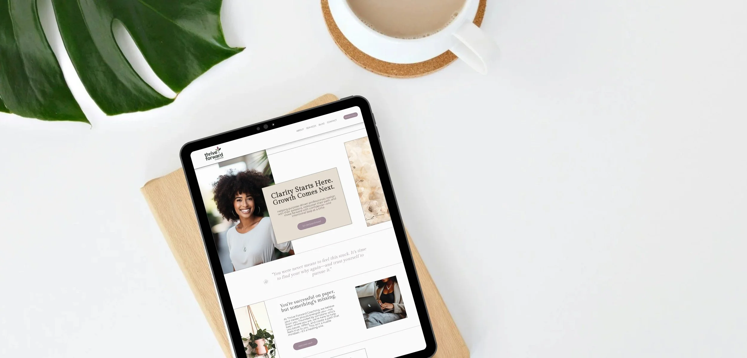 custom website design for health and wellness coach business