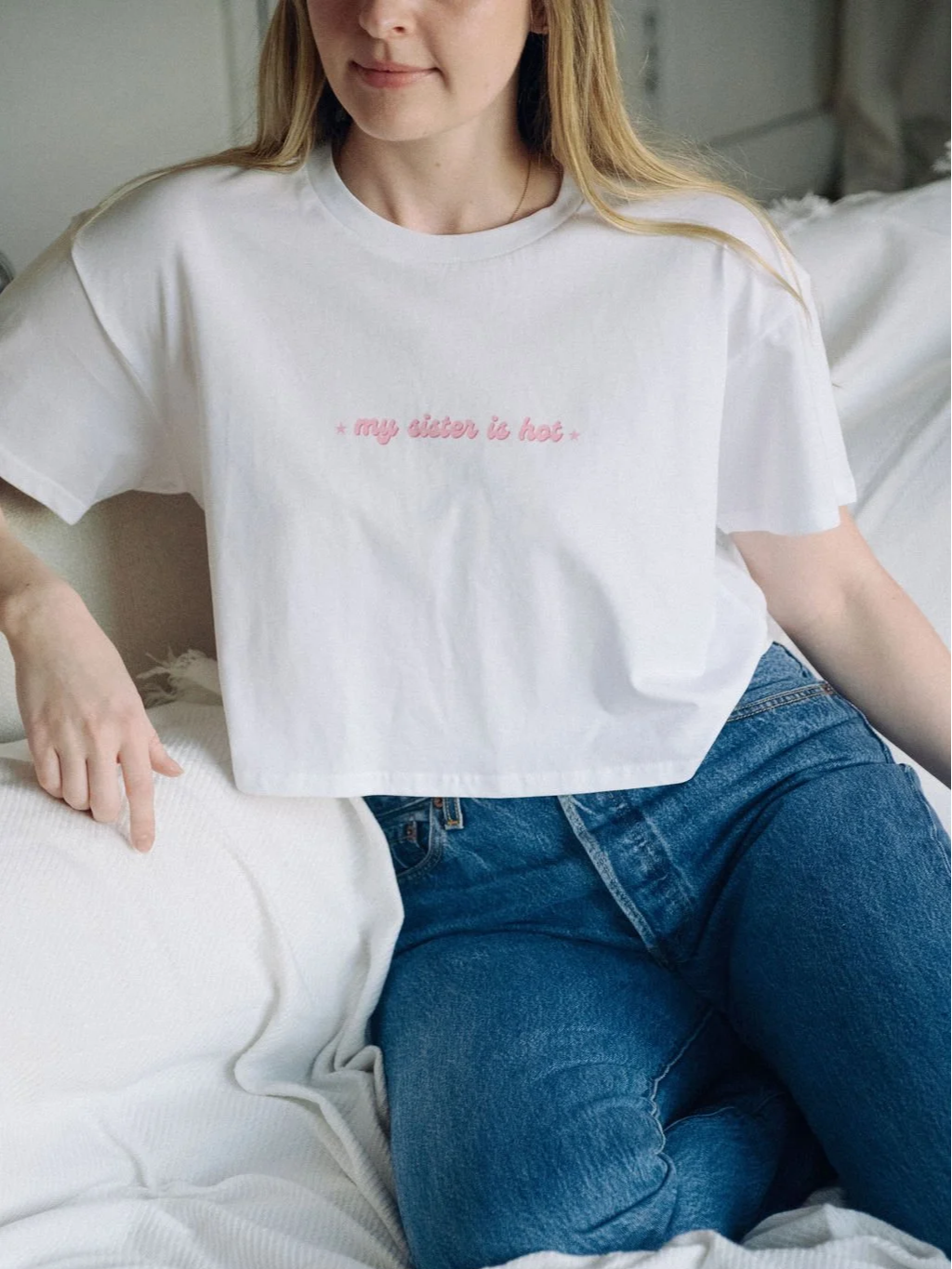 My Sister is Hot Crop Tee