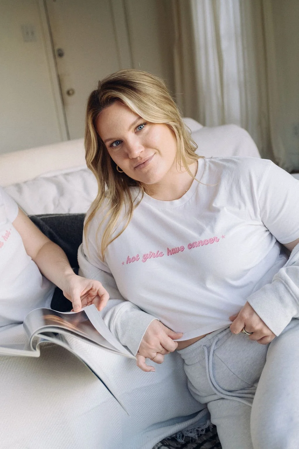 Hot Girls Have Cancer Crop Tee