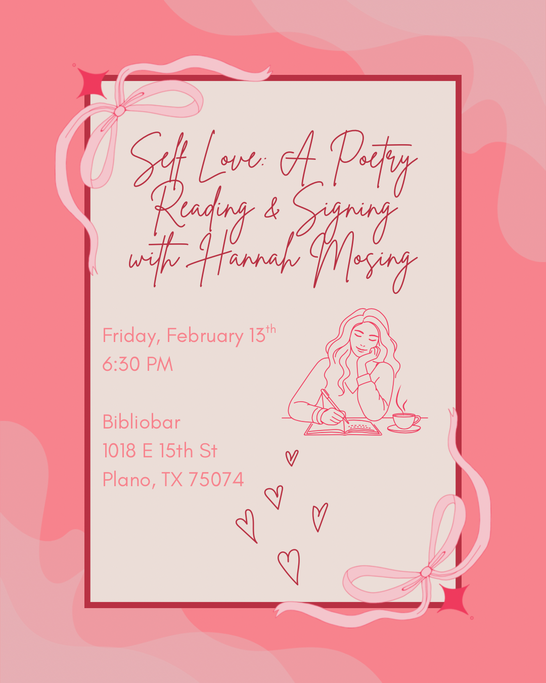 Self-Love: A Poetry Reading &amp; Signing with Hannah Mosing