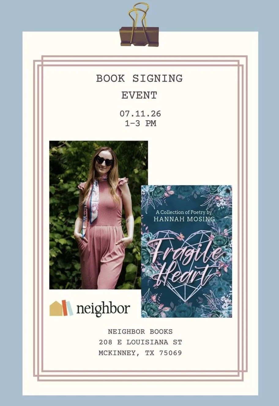 Book Signing Event
