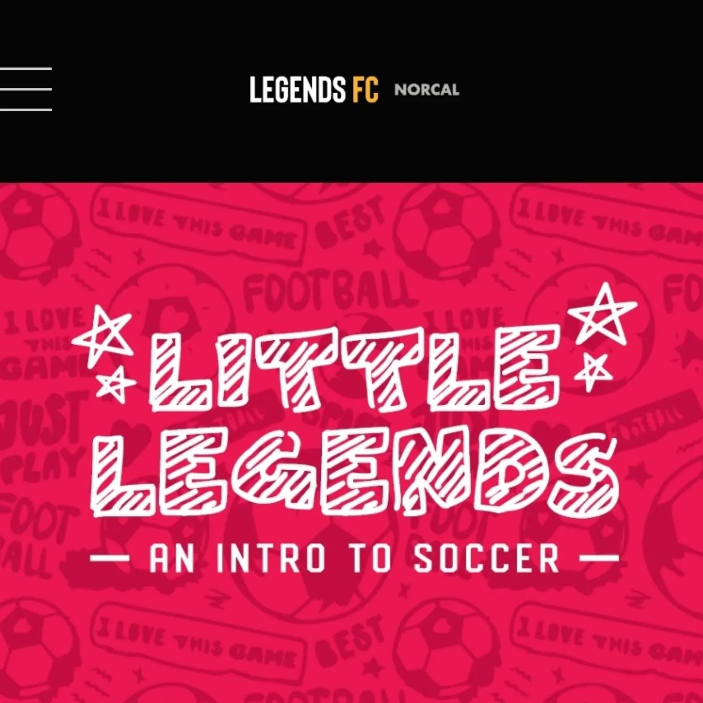 Don't miss out! Register now for FREE Little Legends sessions on Nov 9 and 16! ⚽ Secure your spot here: https://www.legendsfcnorcal.com/little-legends