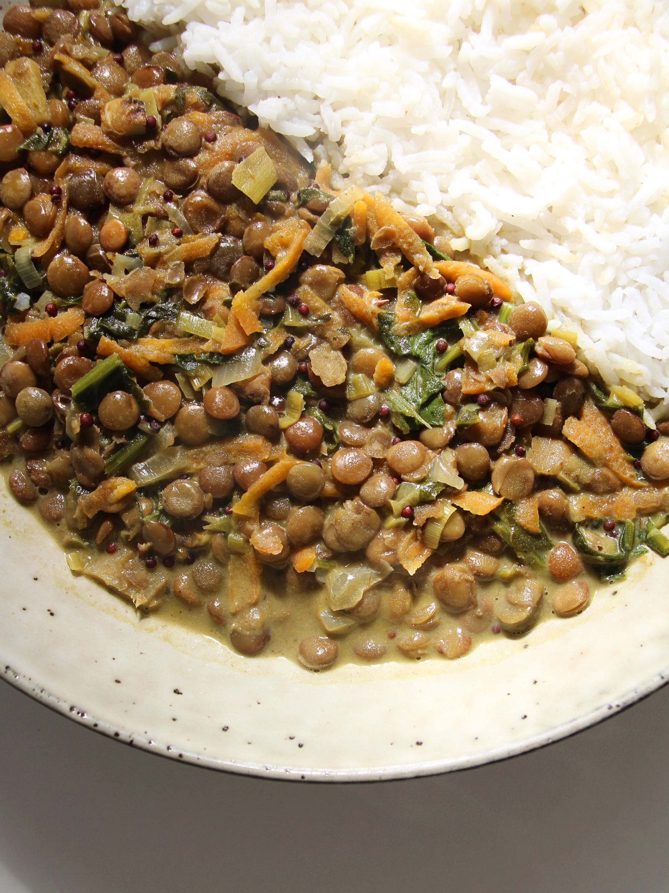Slow-Cooked Green Lentil Dahl