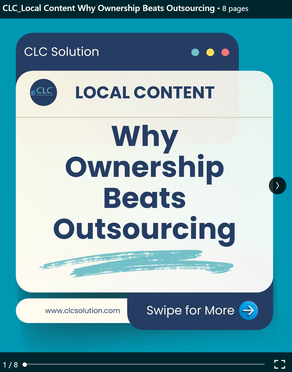 Local Content: Why Ownership Beats Outsourcing