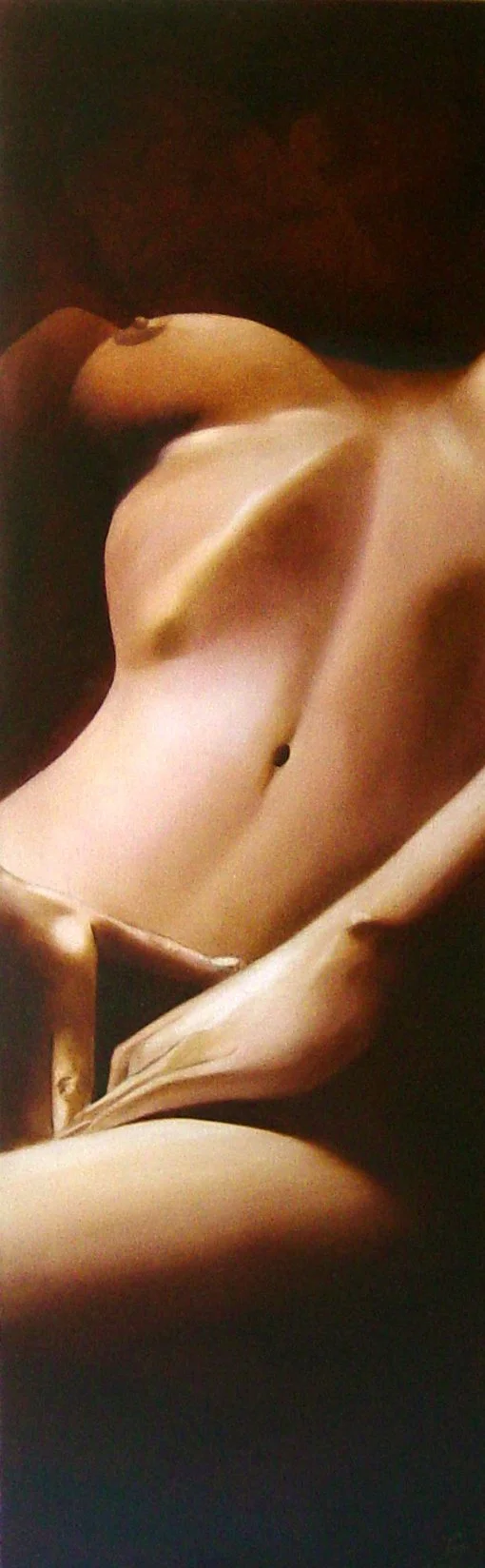 Penombre - 2004 Huile sur toile - 162 x 61 cm