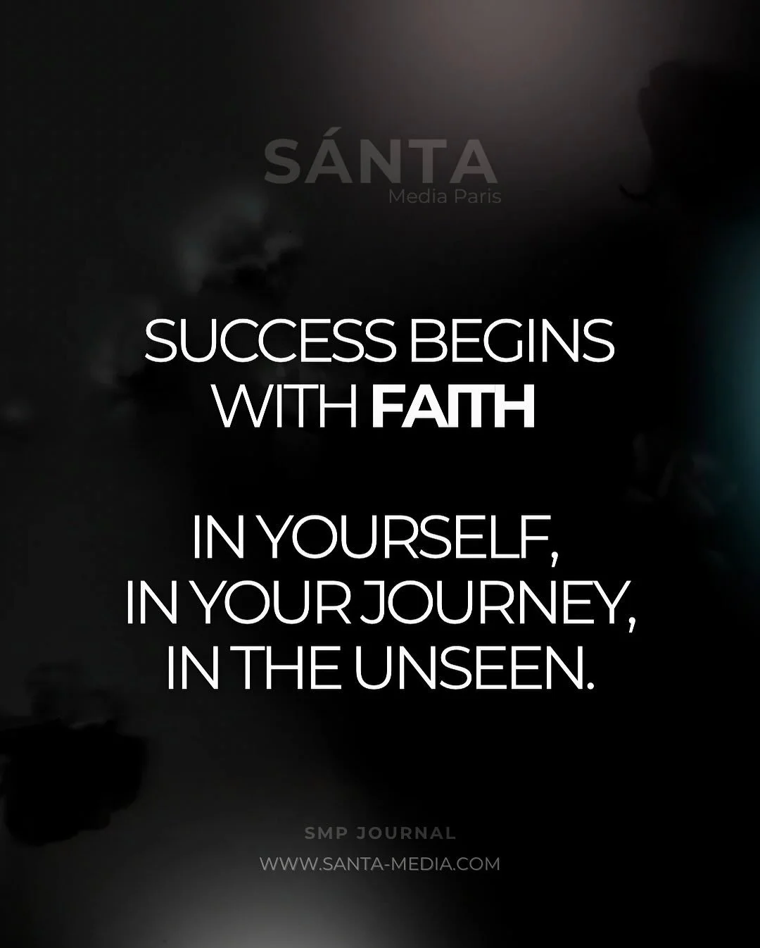 Success starts with one thing: FAITH.
In yourself. In your path. In what&rsquo;s yet to come.
It&rsquo;s vision long before anyone else can see it.

#success #motivationalquotes #motivation #smpjournal #believeinyou #faith #santamediaparis #successmi