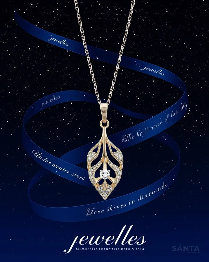 S&Aacute;NTA X JEWELLES France

For Jewelles France high jewellery festive collection, S&Aacute;NTA MEDIA crafted a celestial visual concept inspired by the radiance of winter nights and the timeless sparkle of diamonds.

Deep midnight tones. Fluid m