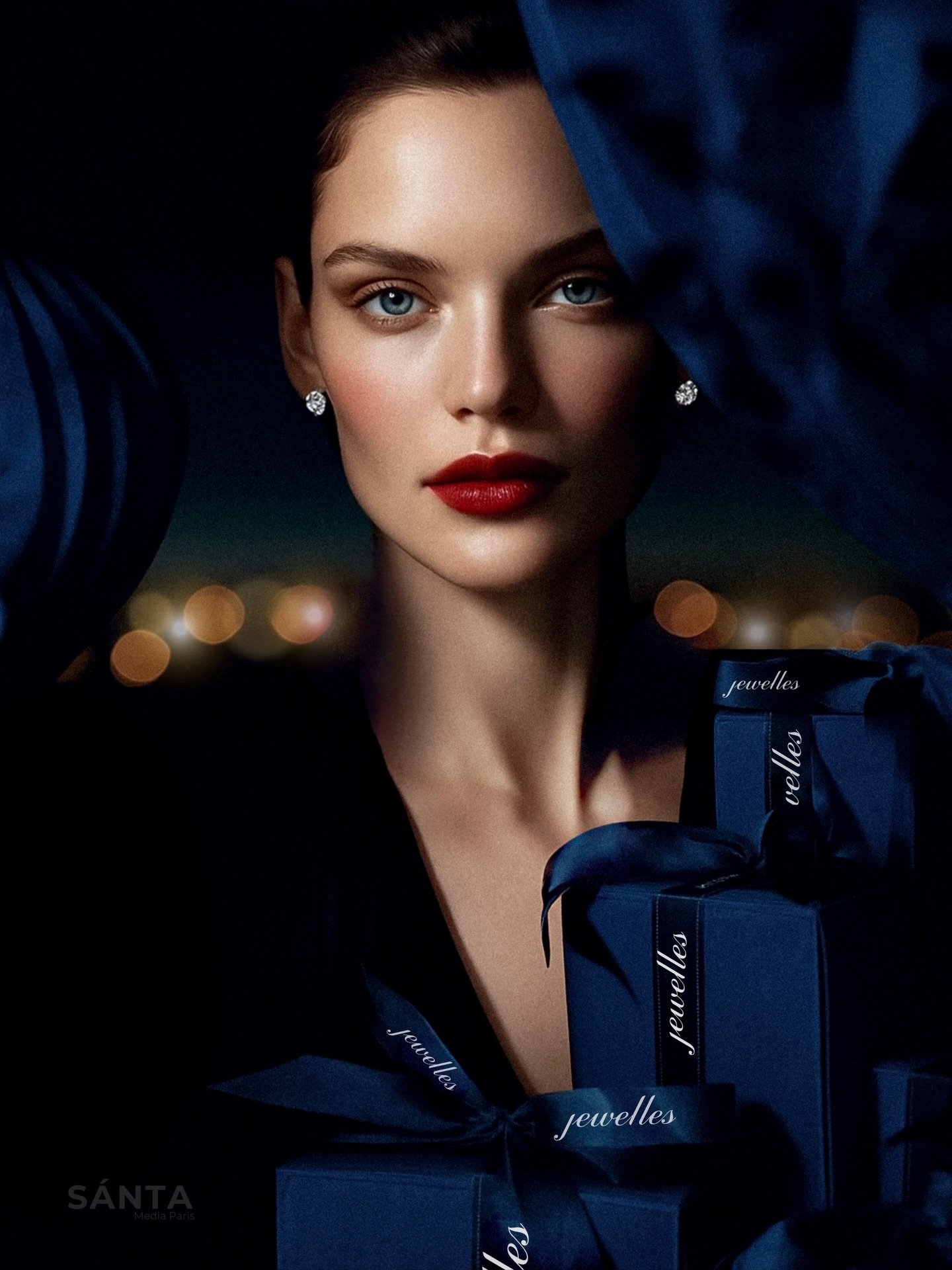 S&Aacute;NTA Media Paris &times; Jewelles France

For the winter campaign of Jewelles, we imagined a simple yet powerful belief:

Every heart deserves to shine.

We envisioned diamonds glowing like stars in a winter sky &mdash; jewels that capture em