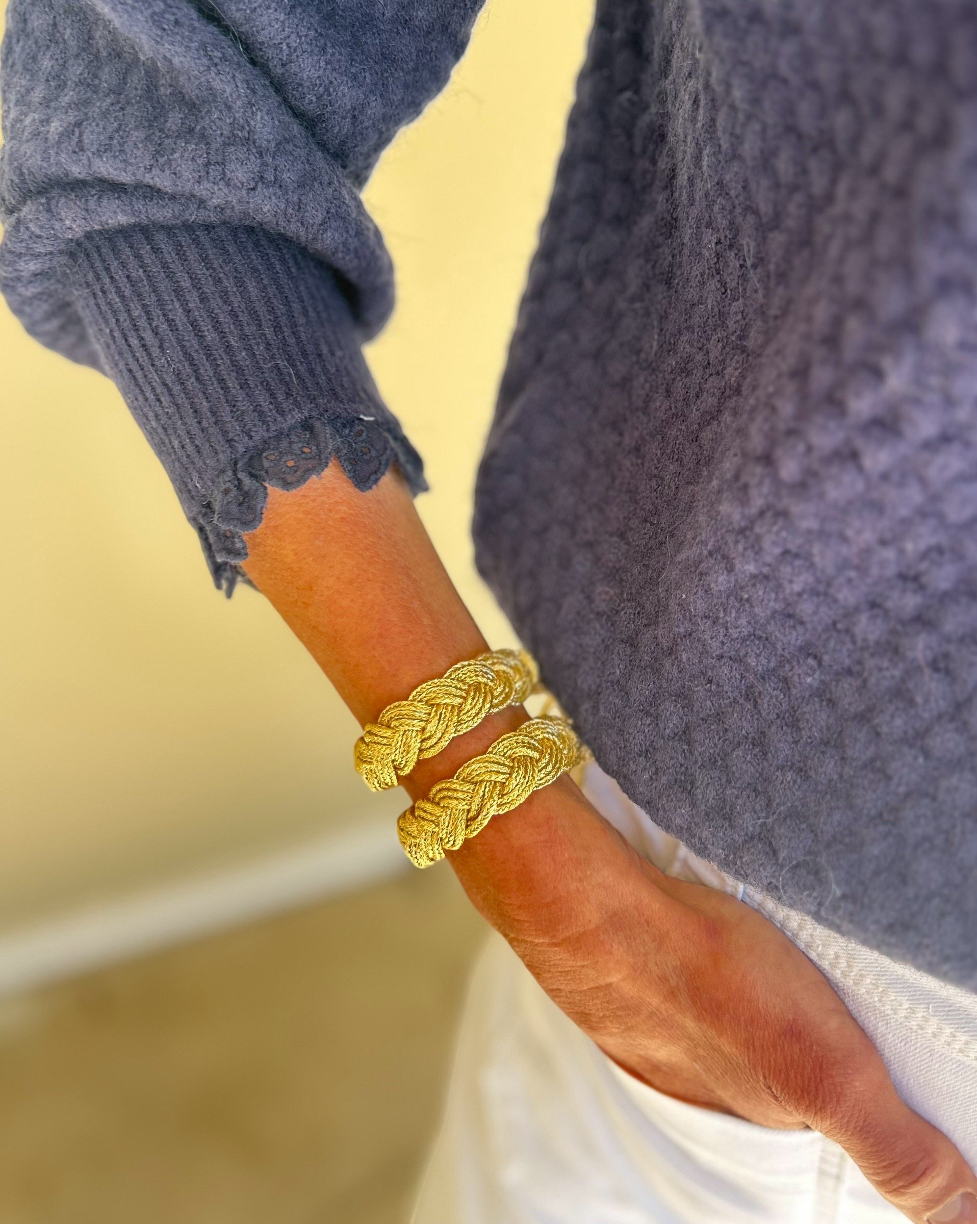 Gold Cuff Weave