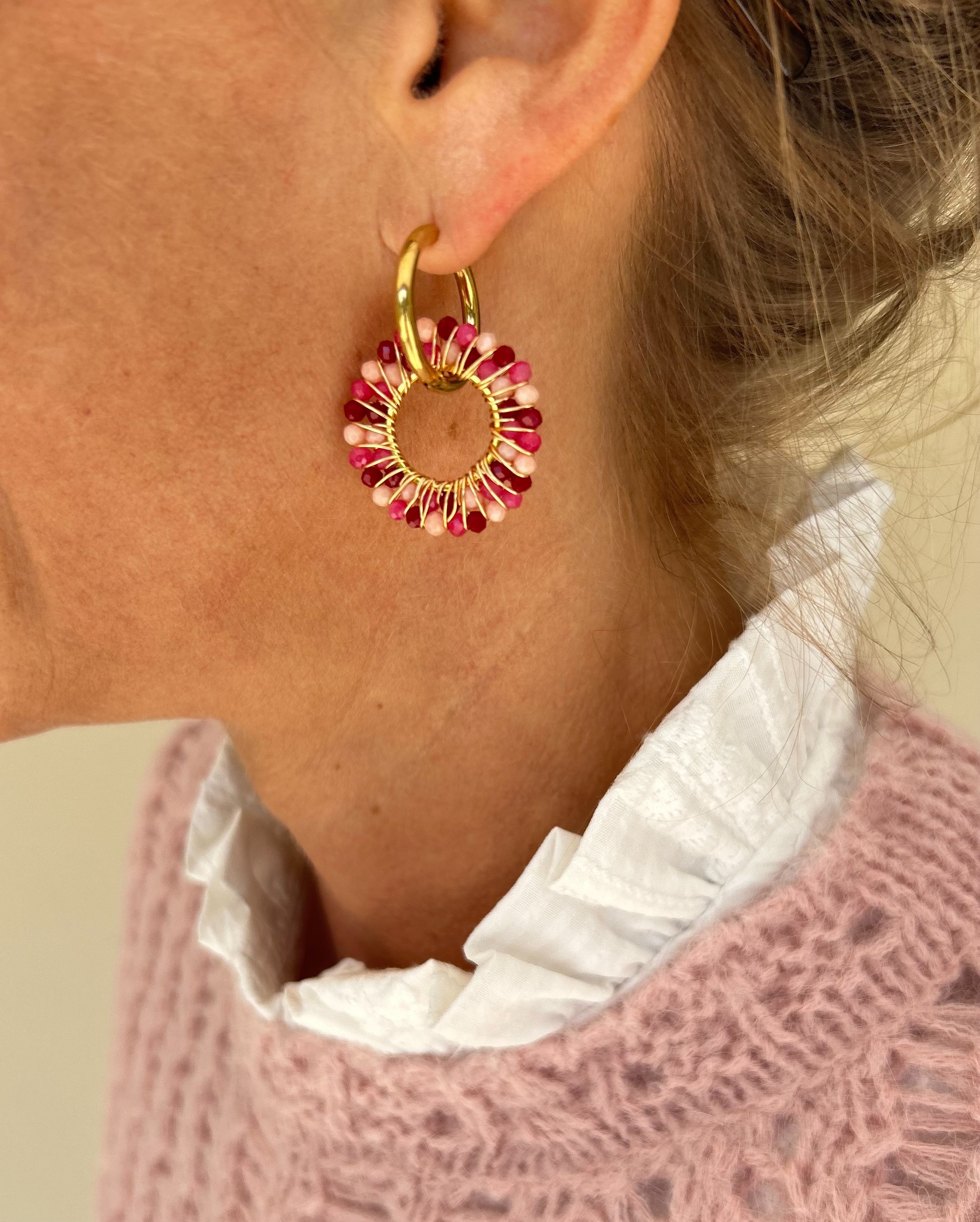 Red Drop Earrings