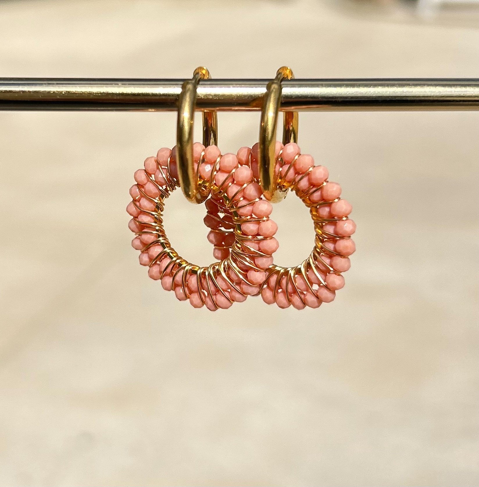 Salmon Drop Earrings