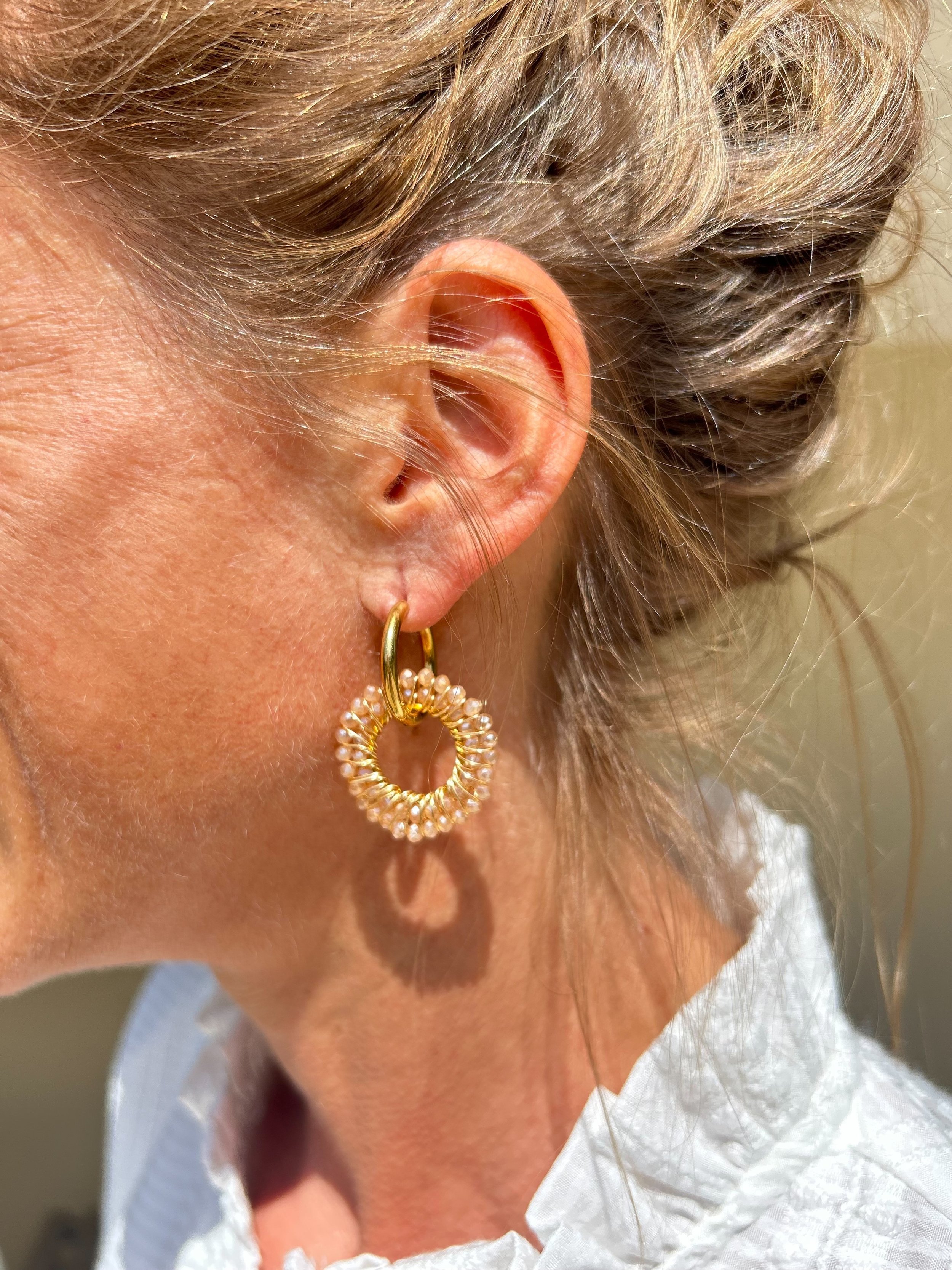 Pink Drop Earrings