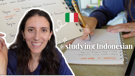 study vlog: learn Indonesian with me!