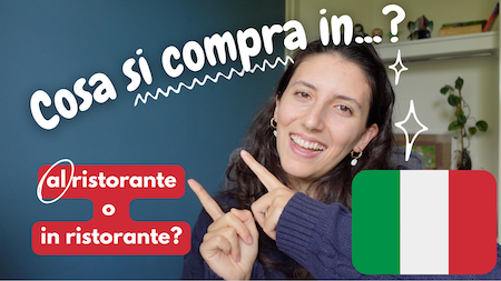 Italian listening practice - prepositions and si impersonale