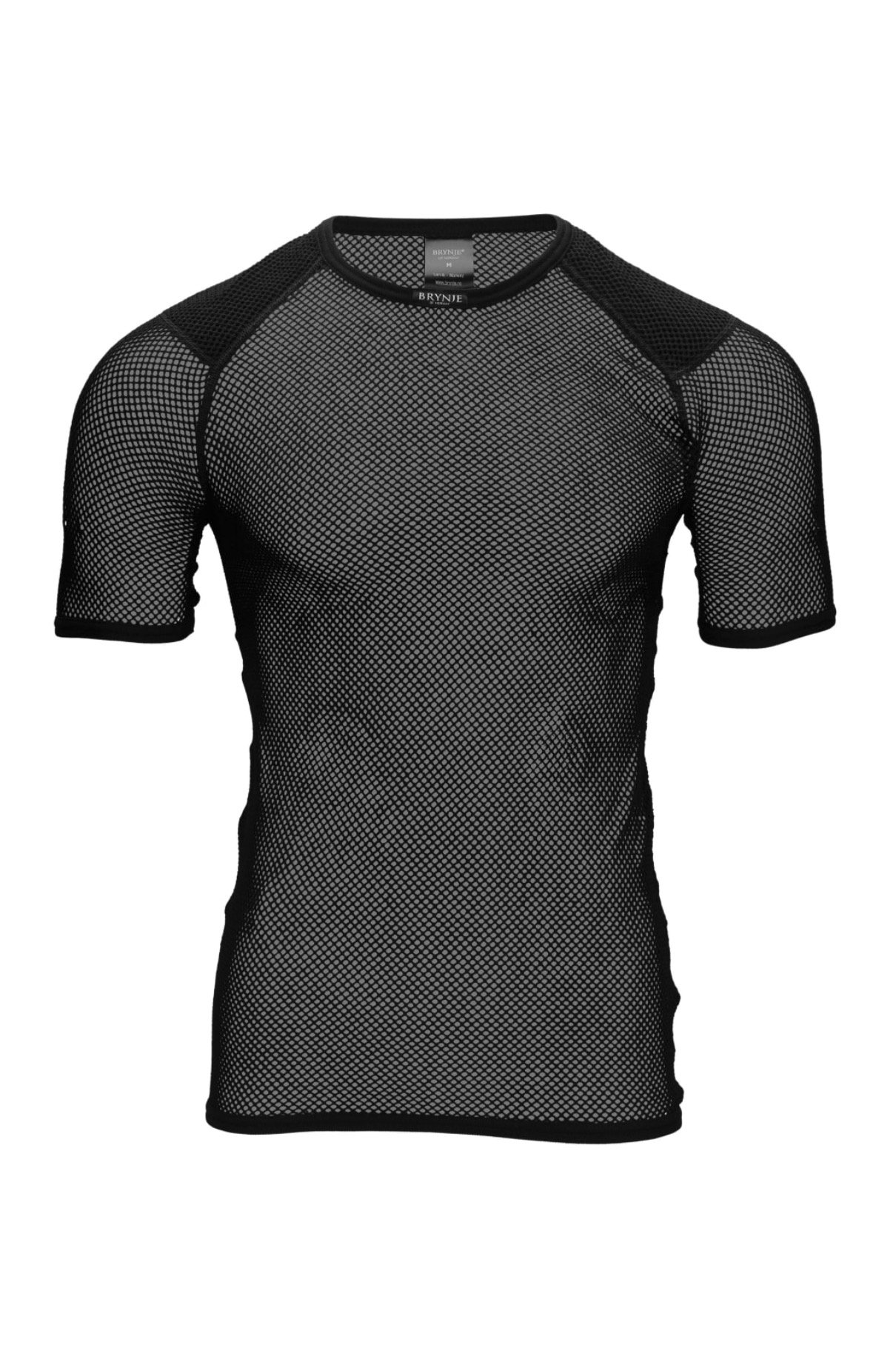 T-shirt intima a rete Brynje, spalla in tessuto, linea Super Thermo