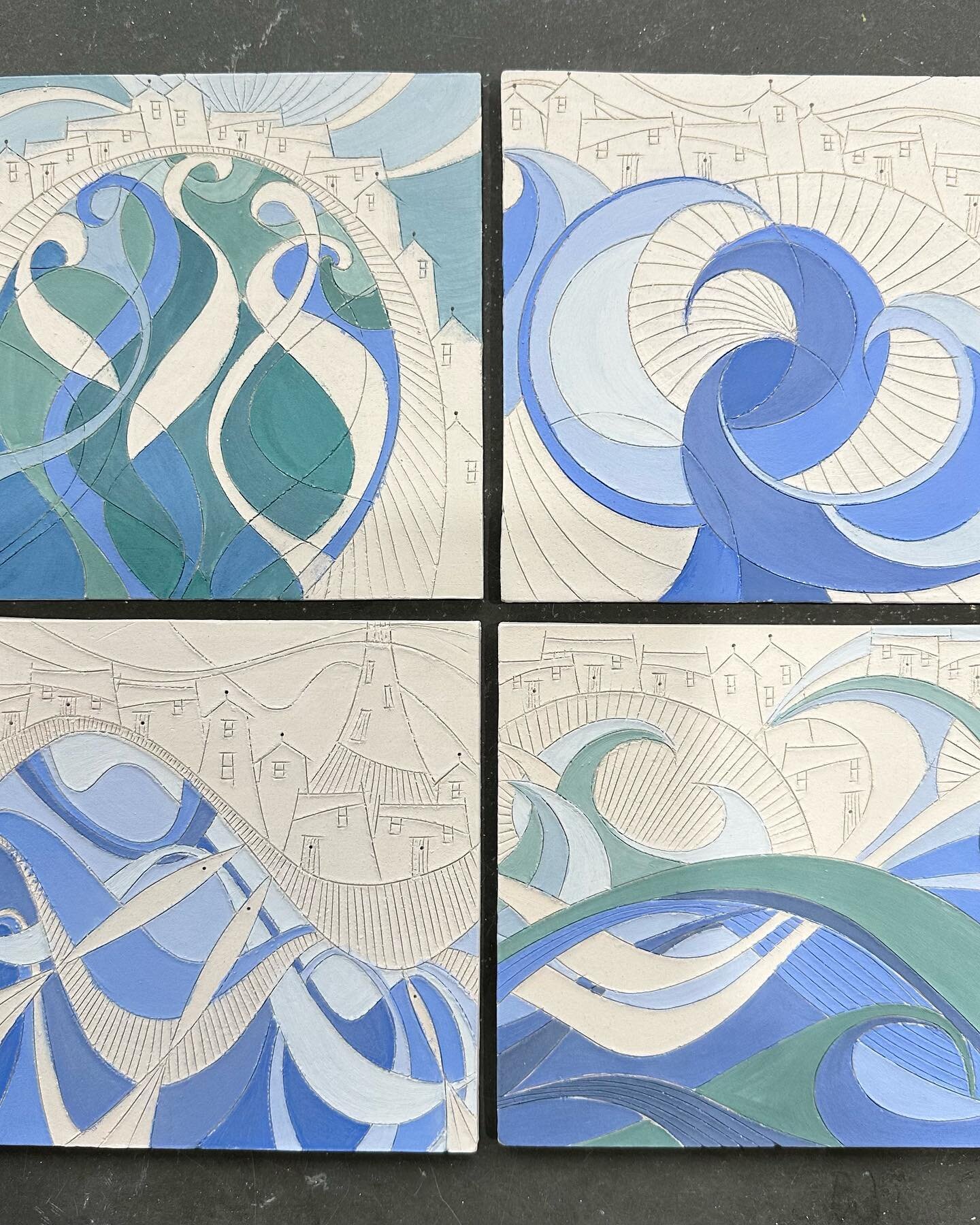 The collection is ready for glazing.