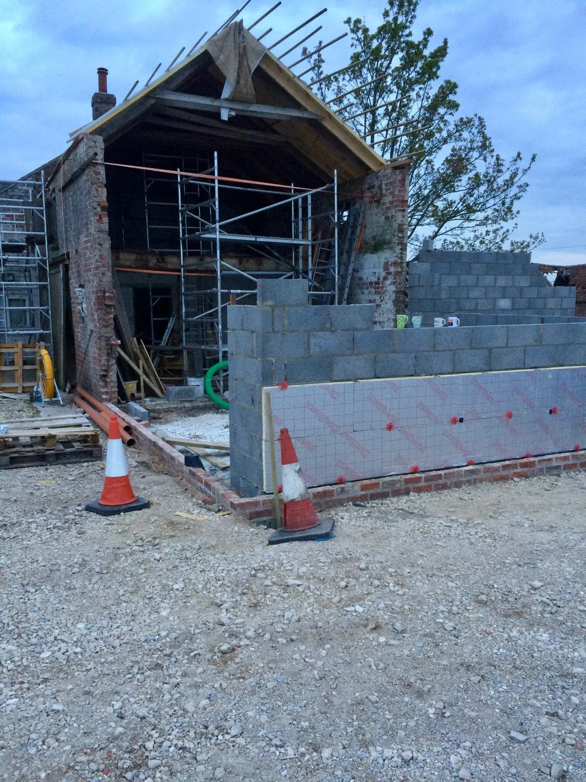 Work happening on Clayfield Farm